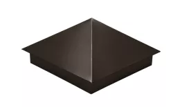 Колпак на столб 390х390мм с отливом 0,45 Drap ST с пленкой RR 32 темно-коричневый. Цена: 1420 руб. Артикул: 31985