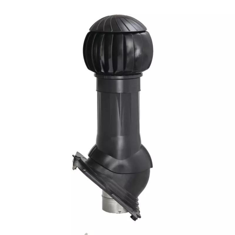 Комплект вентиляции Gervent для кровли Universal 160/125 RAL 9005 купить в екатеринбурге