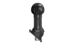 Комплект вентиляции Gervent для кровли Universal 160/125 RAL 9005. Артикул: 42272