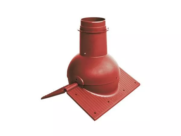 Коньковый элемент Krovent Pipe-Cone красный купить в екатеринбурге