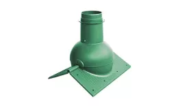 Коньковый элемент Krovent Pipe-Cone зеленый. Артикул: 43013