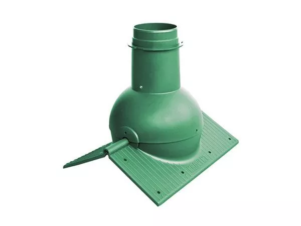 Коньковый элемент Krovent Pipe-Cone зеленый купить в екатеринбурге