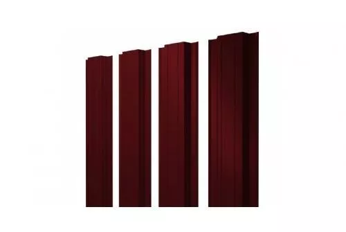 Штакетник Grand Line Прямоугольный 0,45 PE Double RAL 3005 Красное вино купить в екатеринбурге