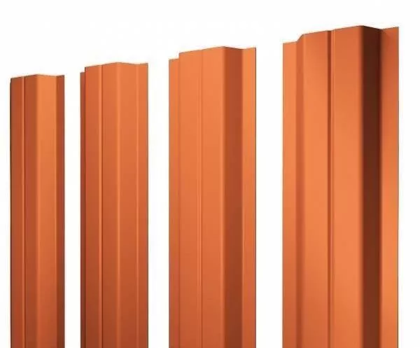Штакетник Grand Line П -образный А 0,5 Quarzit Cuprum Steel Медь купить в екатеринбурге