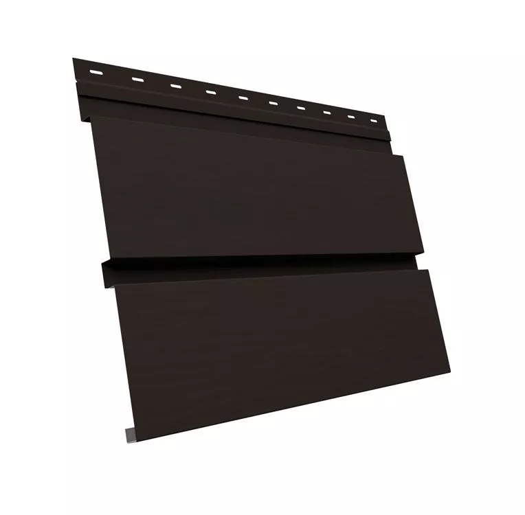 Квадро брус 3D 0,5 GreenCoat Pural BT, matt с пленкой RR 32 темно-коричневый (RAL 8019 серо-коричневый) купить в екатеринбурге