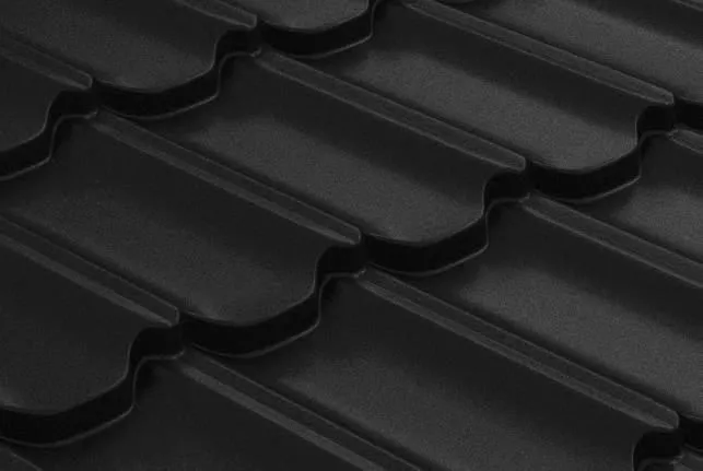 Металлочерепица GL Kvinta Plus 0,5 Rooftop Matte (Стальной Бархат) RAL 9005 черный купить в екатеринбурге
