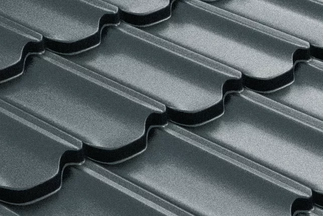 Металлочерепица GL Kvinta Plus 3D 0,5 Rooftop Matte (Стальной Бархат) RAL 7016 антрацитово-серый купить в екатеринбурге