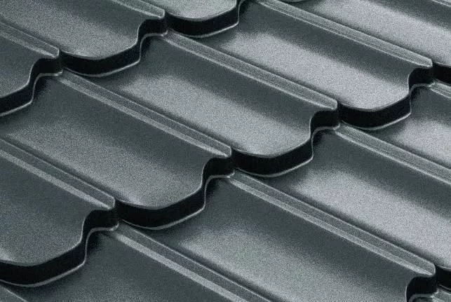 Металлочерепица GL Kvinta Plus 3D 0,5 GreenCoat Pural Matt RAL 7016 антрацитово-серый купить в екатеринбурге