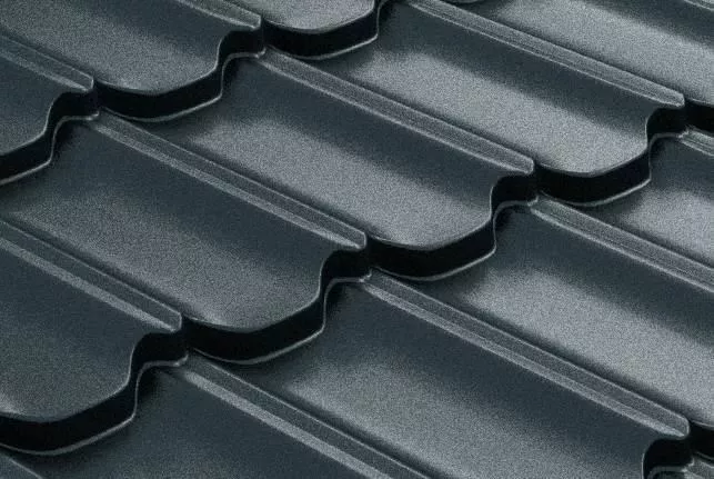 Металлочерепица GL Kvinta Plus 3D 0,5 GreenCoat Pural RAL 7024 мокрый асфальт купить в екатеринбурге