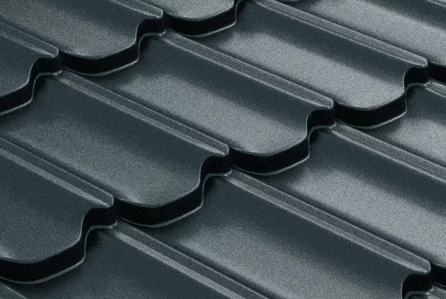 Металлочерепица GL Kvinta Plus 3D 0,5 Rooftop Matte (Стальной Бархат) RAL 7024 мокрый асфальт купить в екатеринбурге