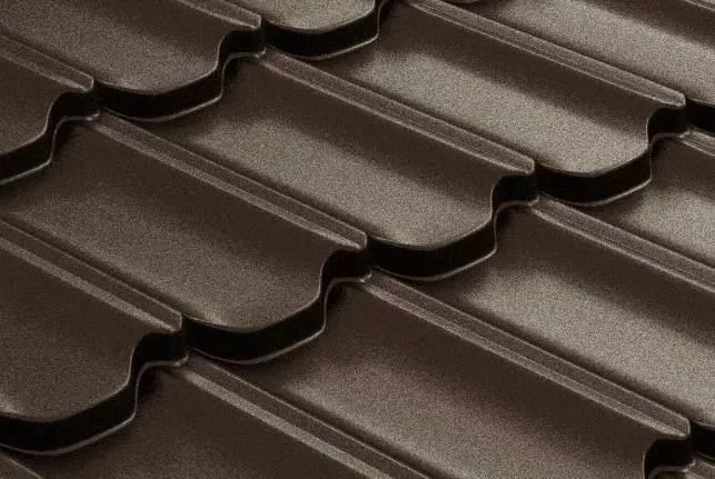 Металлочерепица GL Kvinta Plus 0,5 GreenCoat Pural Matt RR 887 шоколадно-коричневый купить в екатеринбурге