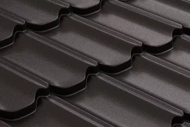 Металлочерепица GL Kvinta Plus 0,5 GreenCoat Pural Matt RAL 8019 Темно-коричневый купить в екатеринбурге