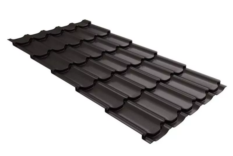 Металлочерепица GL Kvinta Plus 0,5 GreenCoat Pural Matt RR 32 темно-коричневый купить в екатеринбурге