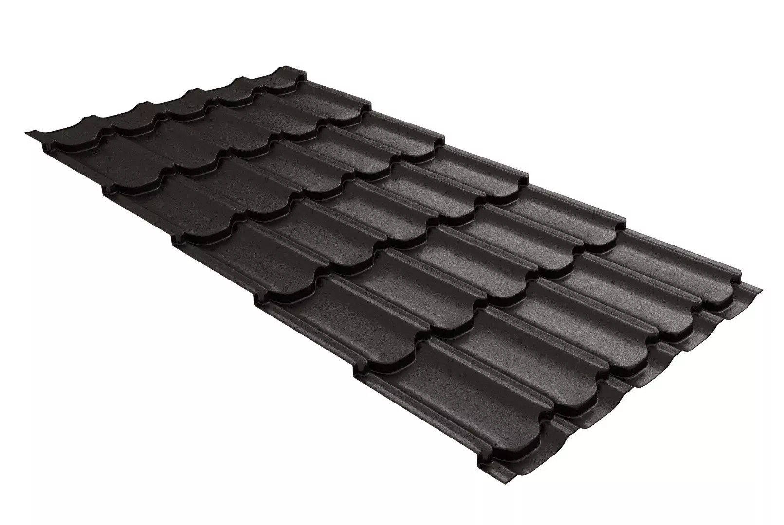 Металлочерепица GL Kvinta Plus 3D 0,5 GreenCoat Pural Matt RR 32 темно-коричневый купить в екатеринбурге