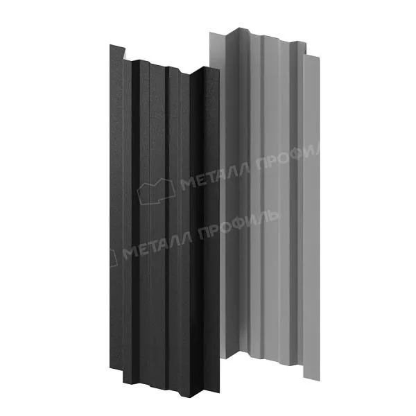 Штакетник металлический МЕТАЛЛ ПРОФИЛЬ LАNE-T 16,5х99 (VALORI-20-DarkGrey-0.5) купить в екатеринбурге