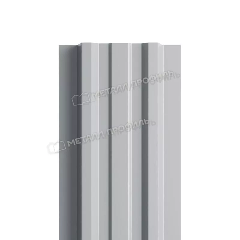 Штакетник Металл Профиль LANE-Т (прямой) NormanMP 0,5 мм RAL 7004 сигнальный серый купить в екатеринбурге