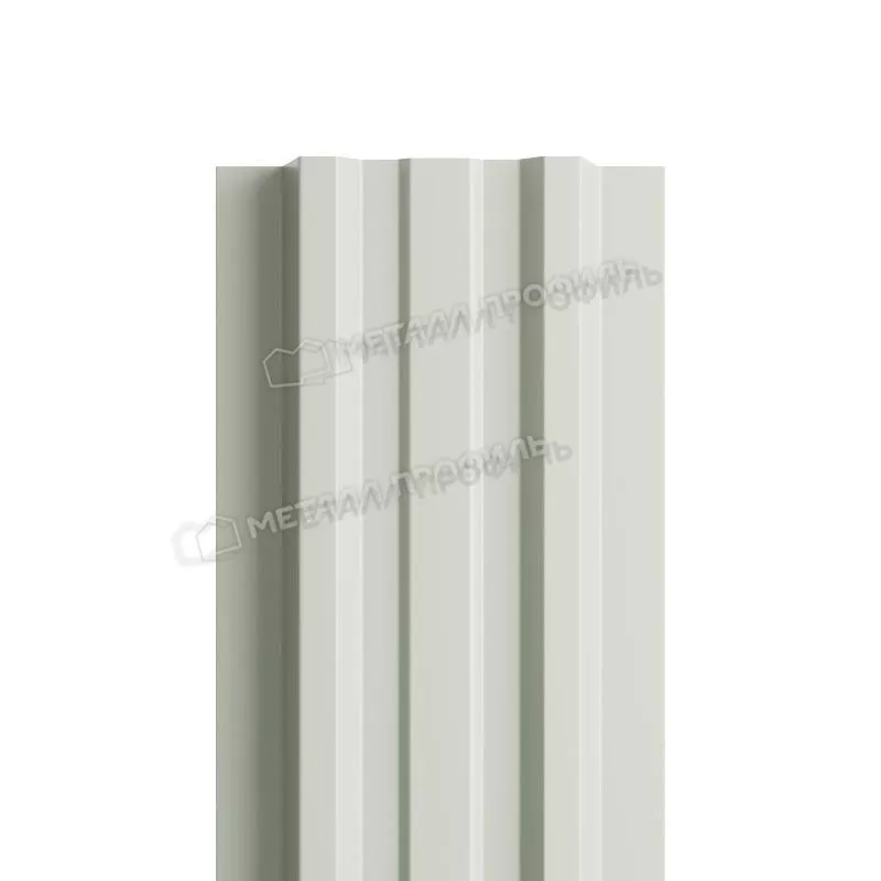 Штакетник Металл Профиль LANE-Т (прямой) NormanMP 0,5 мм RAL 9003 сигнальный белый купить в екатеринбурге