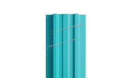 Штакетник Металл Профиль LANE-Т (прямой) РЕ 0,45 мм RAL 5021 водная синь. Цена: 1079 руб. Артикул: MP_Sht_098