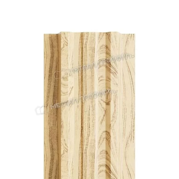 Штакетник металлический МЕТАЛЛ ПРОФИЛЬ LАNE-T 16,5х99 (ECOSTEEL-01-Сосна-0.5) купить в екатеринбурге
