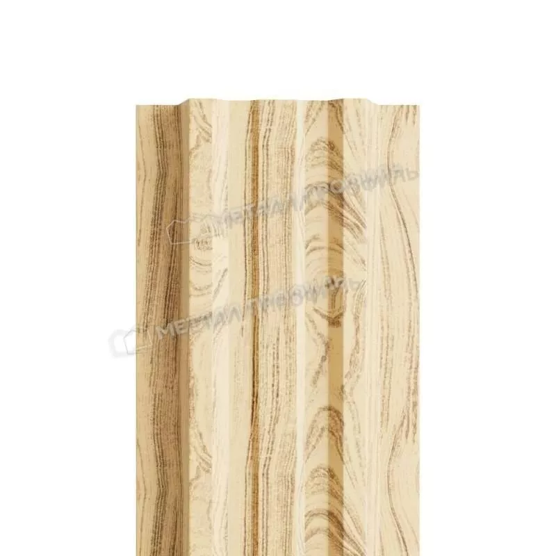 Штакетник Металл Профиль LANE-Т (прямой) ECOSTEEL Matt 0,5 сосна купить в екатеринбурге