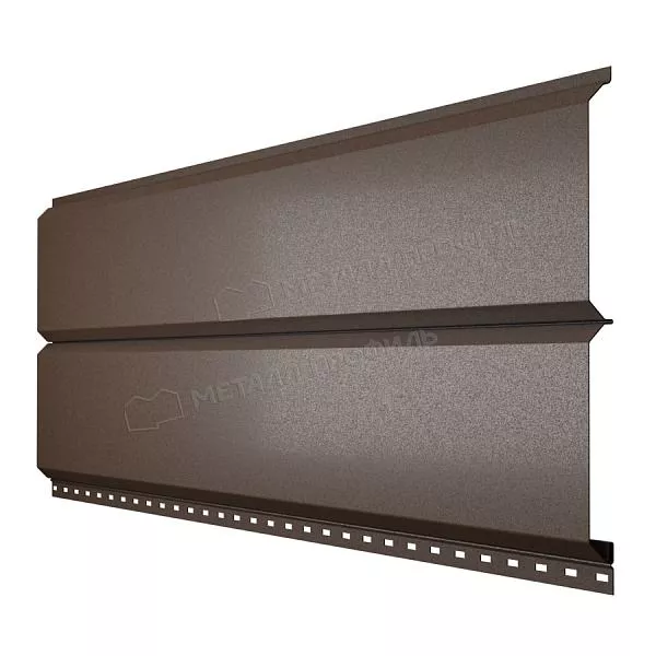 Сайдинг МЕТАЛЛ ПРОФИЛЬ Lбрус-15х240 (VALORI-20-DarkBrown-0.5) купить в екатеринбурге