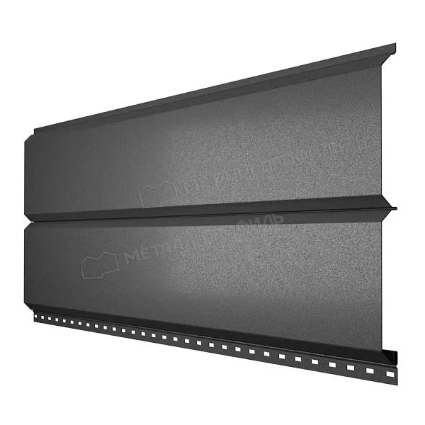 Сайдинг МЕТАЛЛ ПРОФИЛЬ Lбрус-15х240 (VALORI-20-DarkGrey-0.5) купить в екатеринбурге