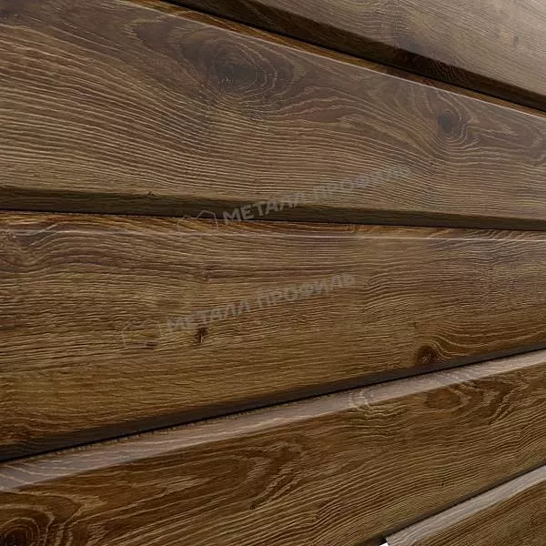 Сайдинг МЕТАЛЛ ПРОФИЛЬ Lбрус-15х240 (ECOSTEEL_MA-12-Античный Дуб-0.45) купить в екатеринбурге