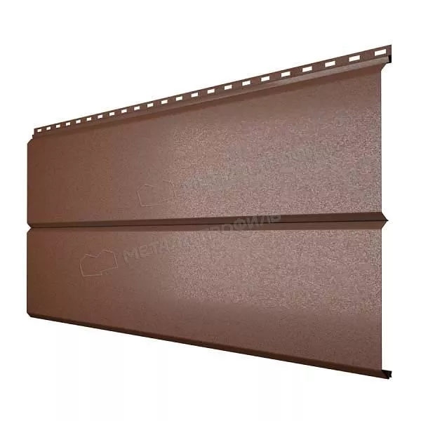 Сайдинг МЕТАЛЛ ПРОФИЛЬ Lбрус-XL-14х335 (VALORI-20-Brown-0.5) купить в екатеринбурге