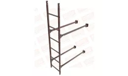 Лестница фасадная BORGE 1,8м, комплект, нижняя секция, коричневый шоколад (RAL 8017). Цена: 9303 руб. Артикул: 44526