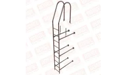 Лестница фасадная BORGE 2,7м, комплект, верхняя секция, коричневый шоколад (RAL 8017). Цена: 24228 руб. Артикул: 44525