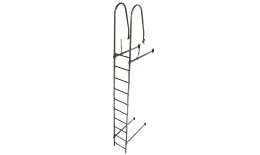 Лестница стеновая Grand Line RAL 6020 2,76м. Цена: 28882 руб. Артикул: 43832
