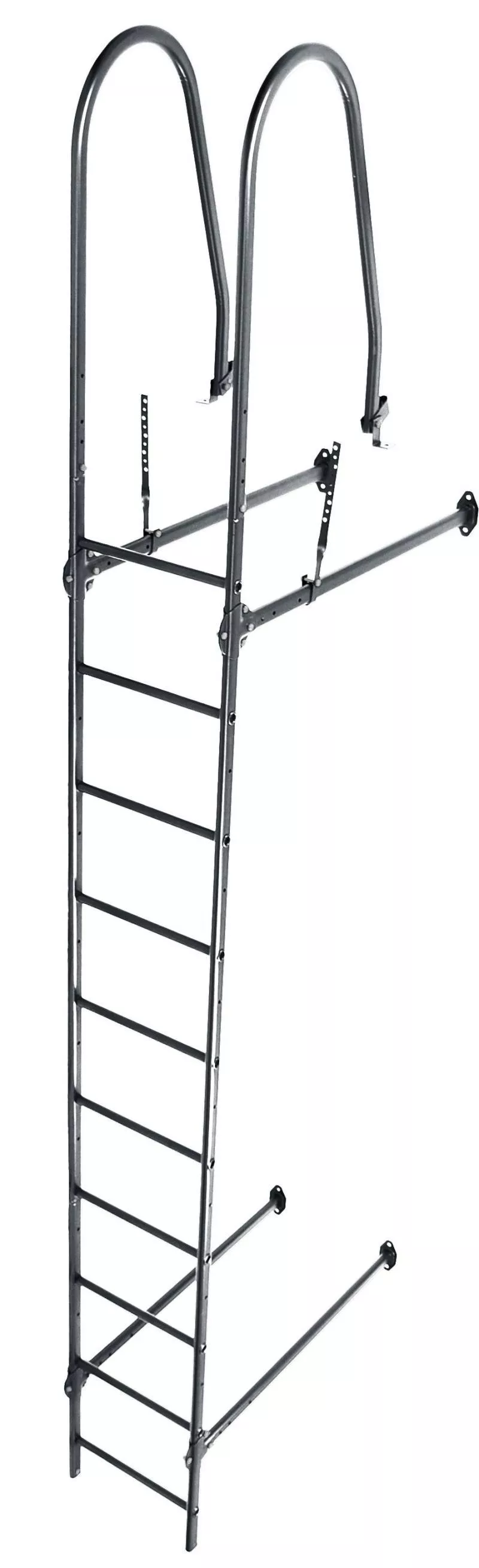 Лестница стеновая Grand Line RAL 7016 2,76м купить в екатеринбурге