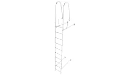 Лестница стеновая Grand Line RAL 9003 2,76м. Цена: 28882 руб. Артикул: 43838
