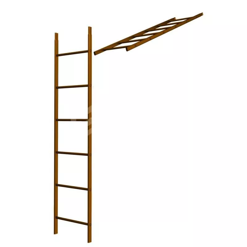 Лестница кровельная стеновая МП дл. 1860 мм без кронштейнов (8004)_1шт и метизы купить в екатеринбурге