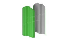 Штакетник металлический МЕТАЛЛ ПРОФИЛЬ М-111-О NormanMP (ПЭ-01-6018-0.5). Артикул: 46530