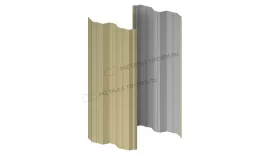 Штакетник металлический МЕТАЛЛ ПРОФИЛЬ М-111-Т (ПЭ-01-1014-0.45). Артикул: 46489