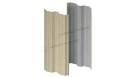 Штакетник металлический МЕТАЛЛ ПРОФИЛЬ М-111-Т NormanMP (ПЭ-01-1015-0.5). Артикул: 46538