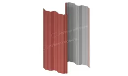 Штакетник металлический МЕТАЛЛ ПРОФИЛЬ М-111-Т (ПЭ-01-3009-0.45). Артикул: 46481