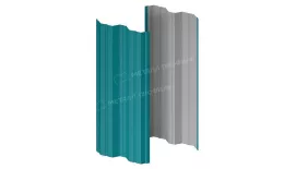 Штакетник металлический МЕТАЛЛ ПРОФИЛЬ М-111-Т (ПЭ-01-5021-0.45). Артикул: 46492