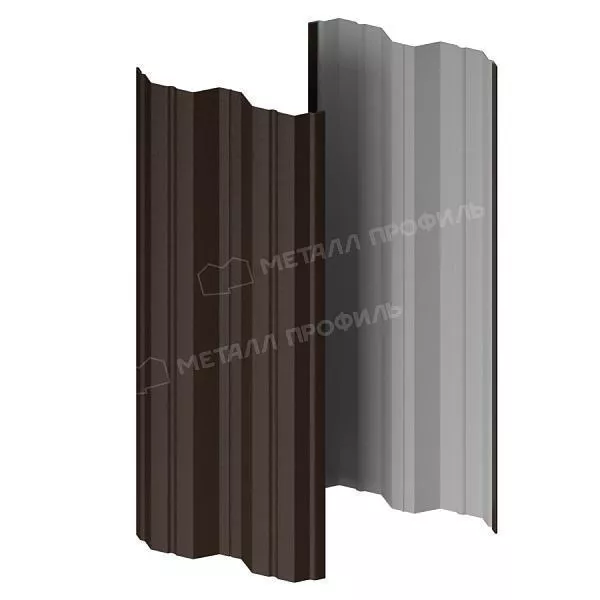 Штакетник металлический МЕТАЛЛ ПРОФИЛЬ М-111-Т (VALORI-20-DarkBrown-0.5) купить в екатеринбурге