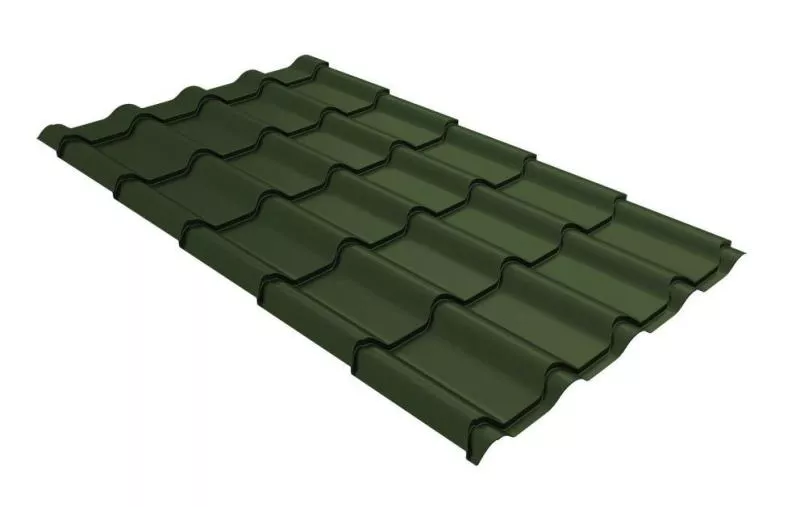 Металлочерепица GL Kamea 0,5 GreenCoat Pural BT RAL 6020 хромовая зелень купить в екатеринбурге