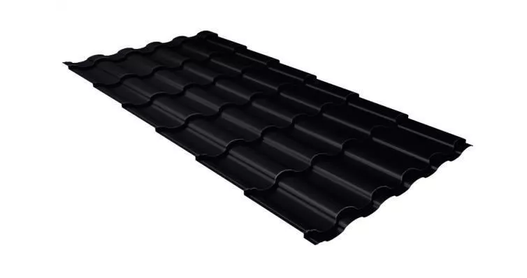 Металлочерепица GL Kredo 0.5 Atlas X RAL 9005 черный купить в екатеринбурге