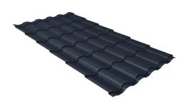 Металлочерепица Grand Line Kredo 0.5 Drap TX RAL 7024 мокрый асфальт. Цена: 799 руб. Артикул: 30133