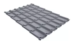 Металлочерепица Grand Line Классик (Classic) 0.5 Satin RAL 9006 бело-алюминиевый. Цена: 667 руб. Артикул: GrandLineM11-9006