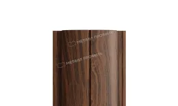Штакетник Металл Профиль ELLIPSE-Т (Прямой) ECOSTEEL T 0,5 мм Мореный Дуб. Артикул: MP_Sht_287