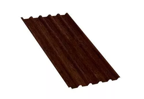 Профнастил C44 A ECOSTEEL Matt 0,5 мм Мореный дуб купить в екатеринбурге