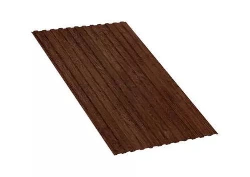 Профнастил МП10 A ECOSTEEL Matt 0,5 мм Мореный дуб купить в екатеринбурге