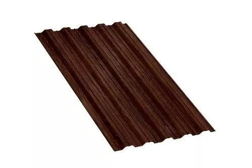 Профнастил НС35 A ECOSTEEL Matt 0,5 мм Мореный дуб купить в екатеринбурге