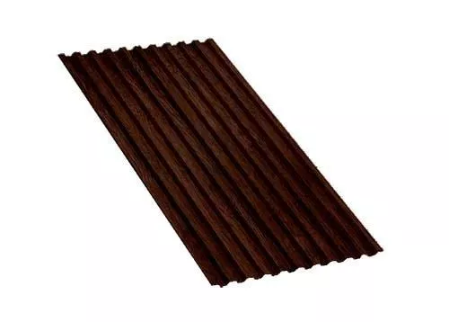 Профнастил С21 B ECOSTEEL Matt 0,5 мм Мореный дуб купить в екатеринбурге