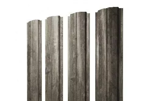 Штакетник Grand Line Slim Полукруглый 0,45 Print Elite Nordic Wood Северное дерево купить в екатеринбурге